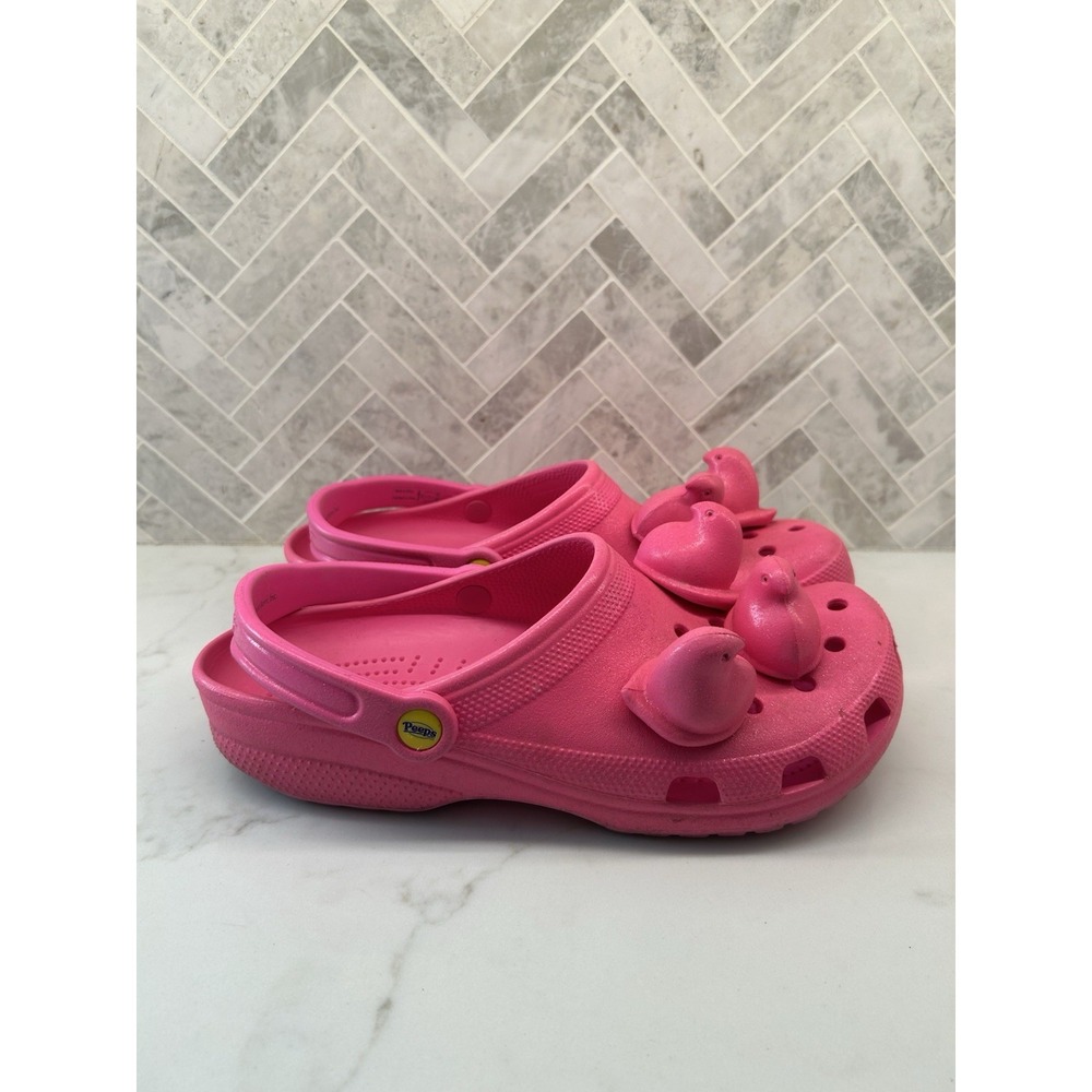 Peeps x Crocs Collab Limited Edition Classic Clogs Easter Pink Mens Size 11‎